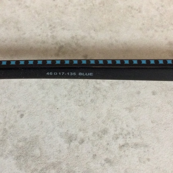 NWT Seventeen royal blue retro metal eyeglasses new old stock - Picture 9 of 16